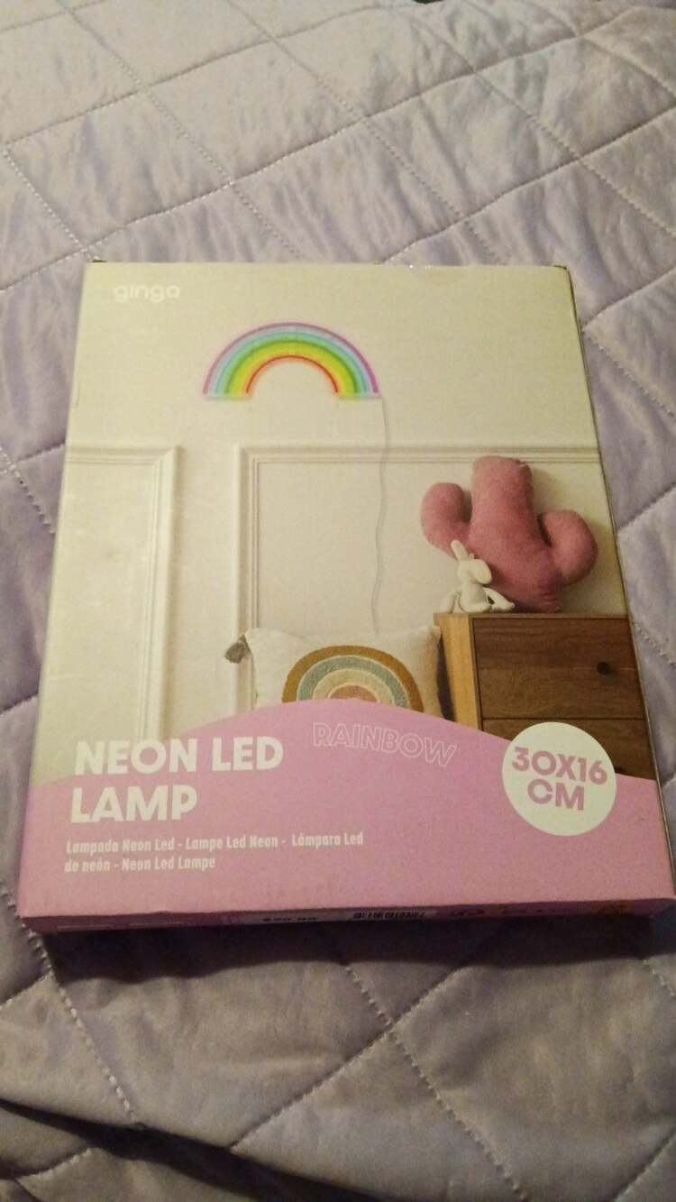 NEW Multi-Color Rainbow Neon Sign LED Wall Decor Lamp Girls USB or Batteries
